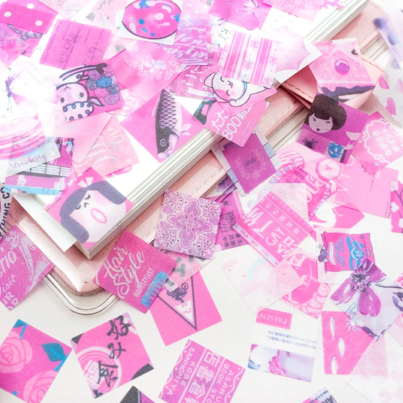 100 шт/лот Kawaii Journal дорожные декоративные этикетки для скраббукинга этикетка-наклейка дневник Канцтовары Альбом милые наклейки
