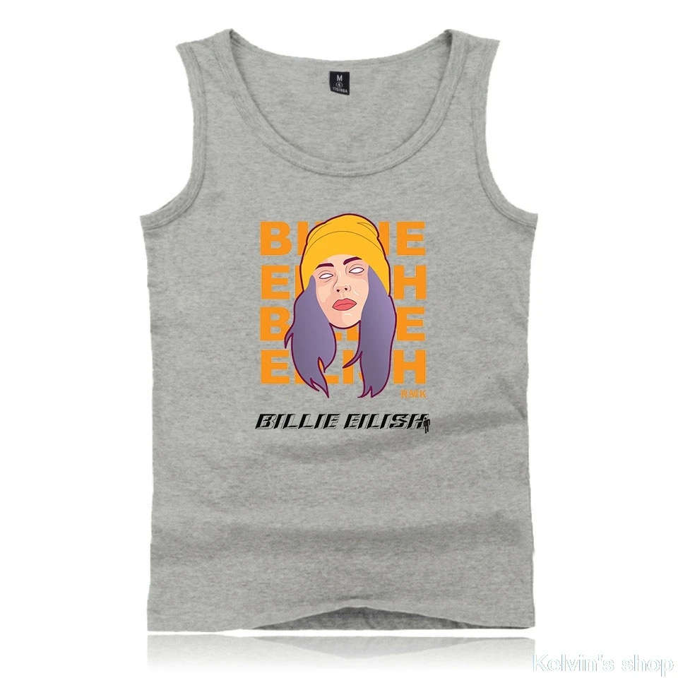Billie eilish жилет, новинка, 2D принт, круглый вырез, майка, топ, летняя, классная, без рукавов, новинка, Хит, мужская, женская, повседневная, парная одежда, новинка