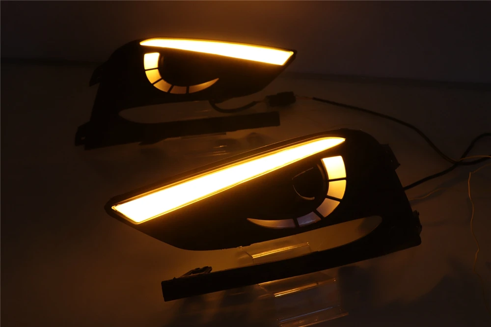 2 шт. DRL для Chevrolet Cruze дневные ходовые огни Противотуманные фары крышка фары 12 в дневной сигнал для Chevy