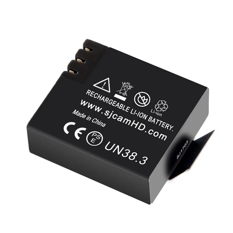 SJCAM SJ4000 аккумуляторная батарея 900 мАч 2 шт. батареи для SJ4000 SJ5000 SJ5000X Elite SJ4000 AIR M10 аксессуары для экшн-камеры