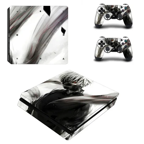 P4SQB0273 Одежда с надписью «Tokyo Ghoul полное покрытие лицевые панели PS4 тонкая кожа Виниловая наклейка, стикер для Playstation 4 консоли и контроллер PS4 тонкая кожа Стикеры - Цвет: P4SQB0273