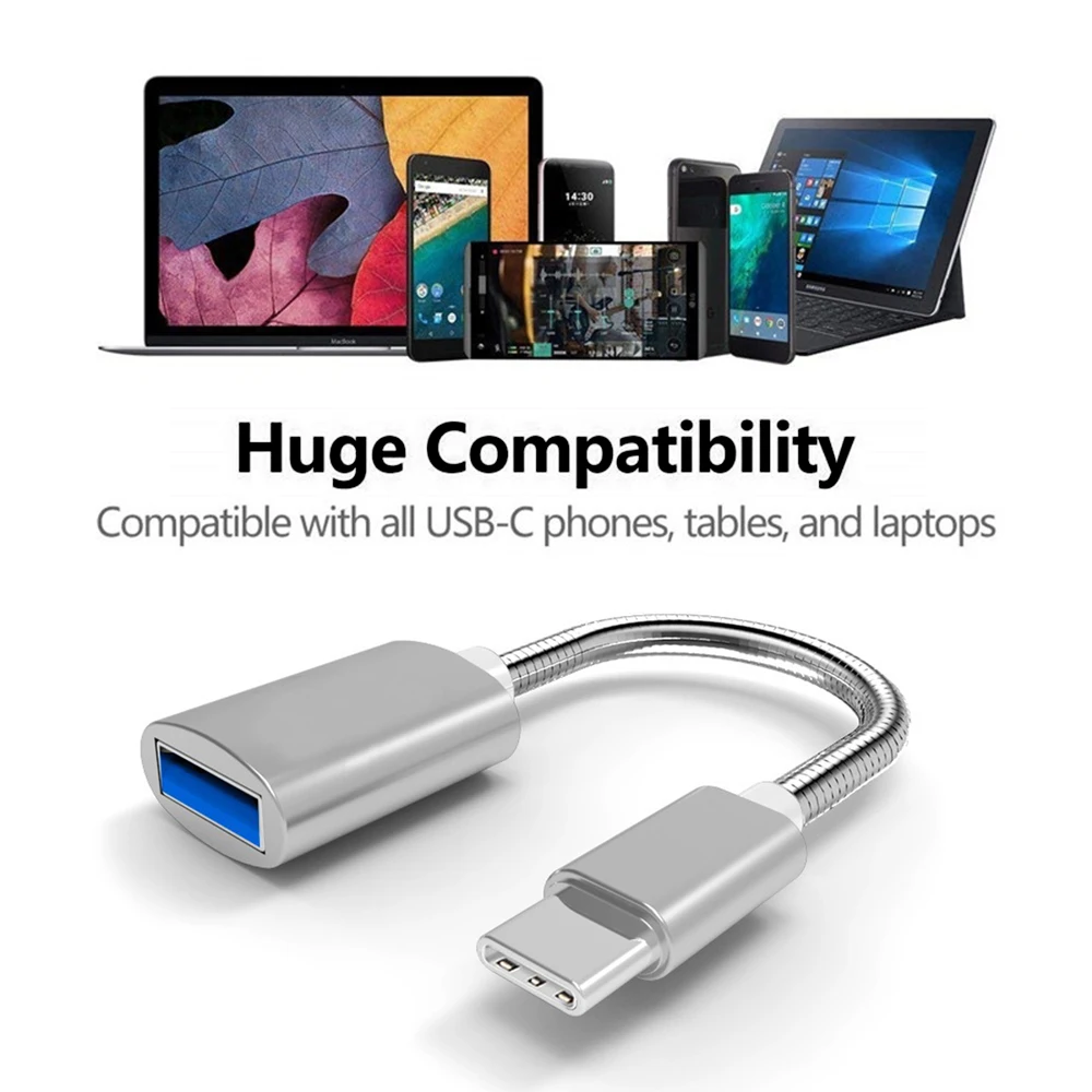 Type-C Кабель-адаптер USB C type-C штекер USB 3,0 Женский зарядный USB-C для синхронизации данных конвертер для samsung Galaxy huawei Xiaomi