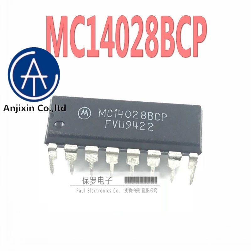 

10 шт., 100% оригинальный новый декодер, чип mc14028p10 MC14028 DIP-16