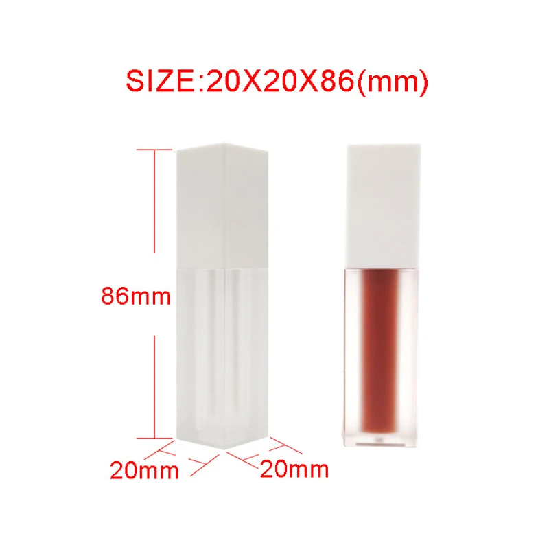 

Wholesale Custom Logo 10pcs Lot 5ml Empty Lipgloss Bottle DIY Private Label Liquid Stick Container Clear Lip Gloss Tube