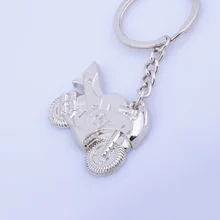 Креативный крутой металлический брелок кулон мужской плоский брелок в виде мотоцикла Кастомизация деятельности рекламный логотип