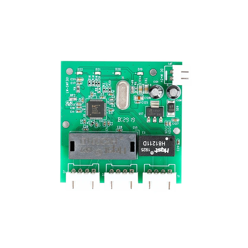 Преобразование данных расстояние расширение зеркало Ethernet 3 порта коммутатор сетевой модуль для безопасности 100 мегабит проводки коробки