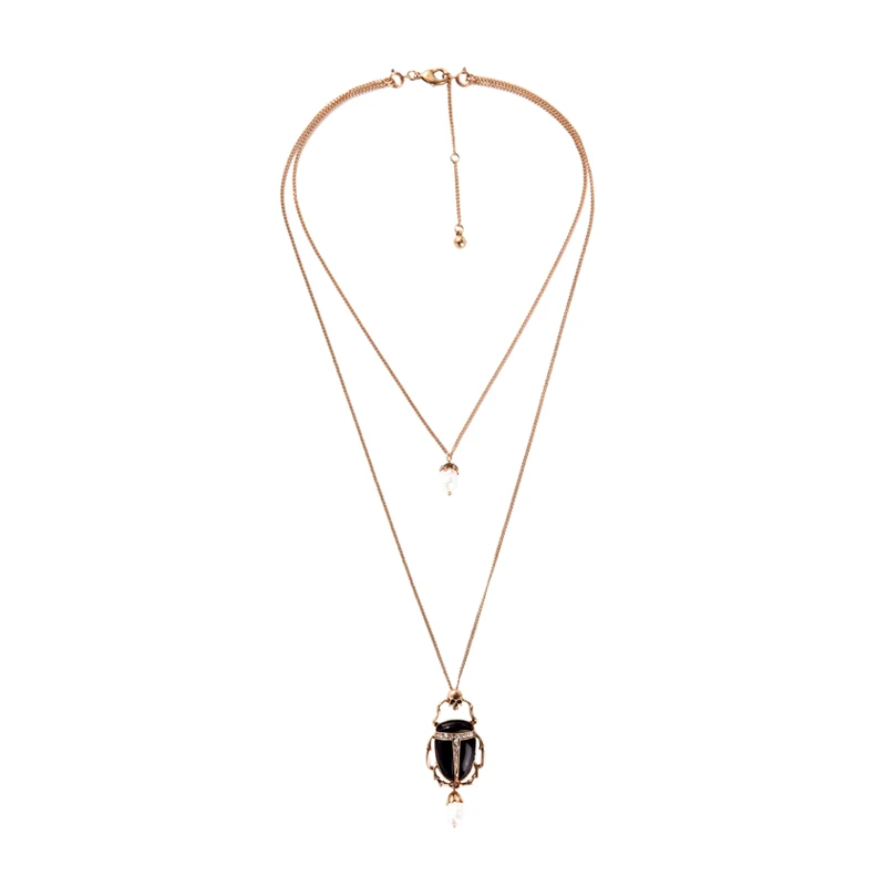 necklace-x9122141 Kissme, женское ожерелье, новая мода, натуральный камень, Пресноводный Жемчуг, подвеска, ожерелье, модные ювелирные изделия, аксессуары - Окраска металла: necklace-x9122141