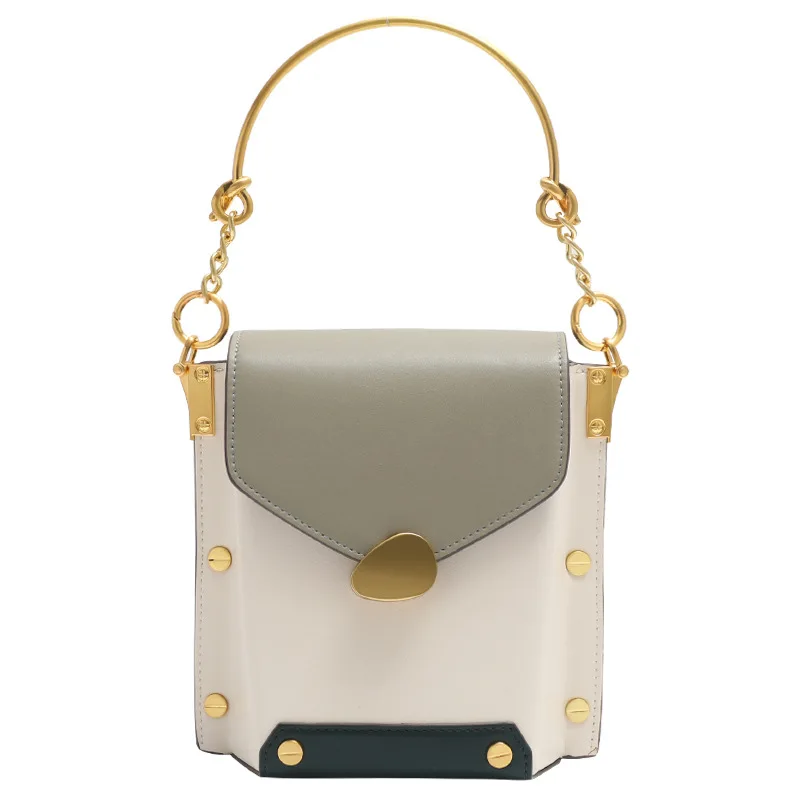 

Fashionable leather chain bag, one-shoulder bag, portable women's bag