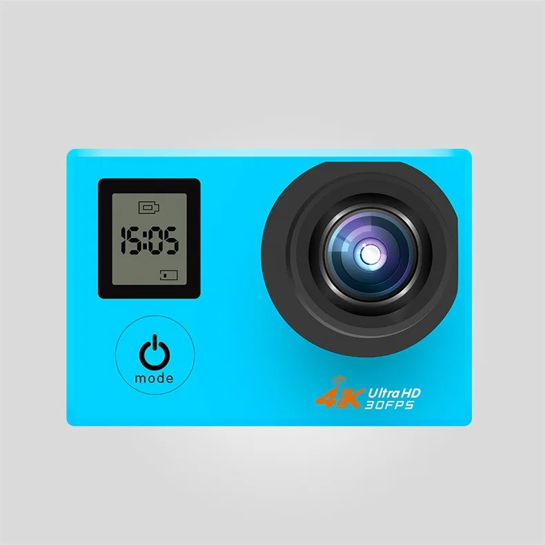 Kebidumei Ультра HD 4K 60fps экшн-камера 60M Водонепроницаемая Спортивная камера 2,0 'экран Спортивная камера 1080p Go Extreme Pro камера подарок - Цвет: Blue