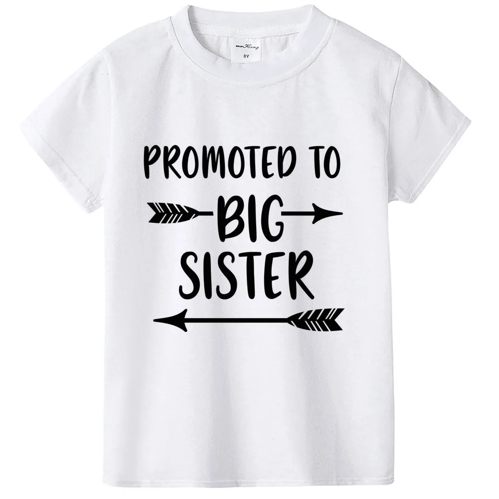 Детская футболка с надписью «Big Brother Big Sister»; топы для мальчиков и девочек; летняя футболка с короткими рукавами для малышей; повседневная детская одежда