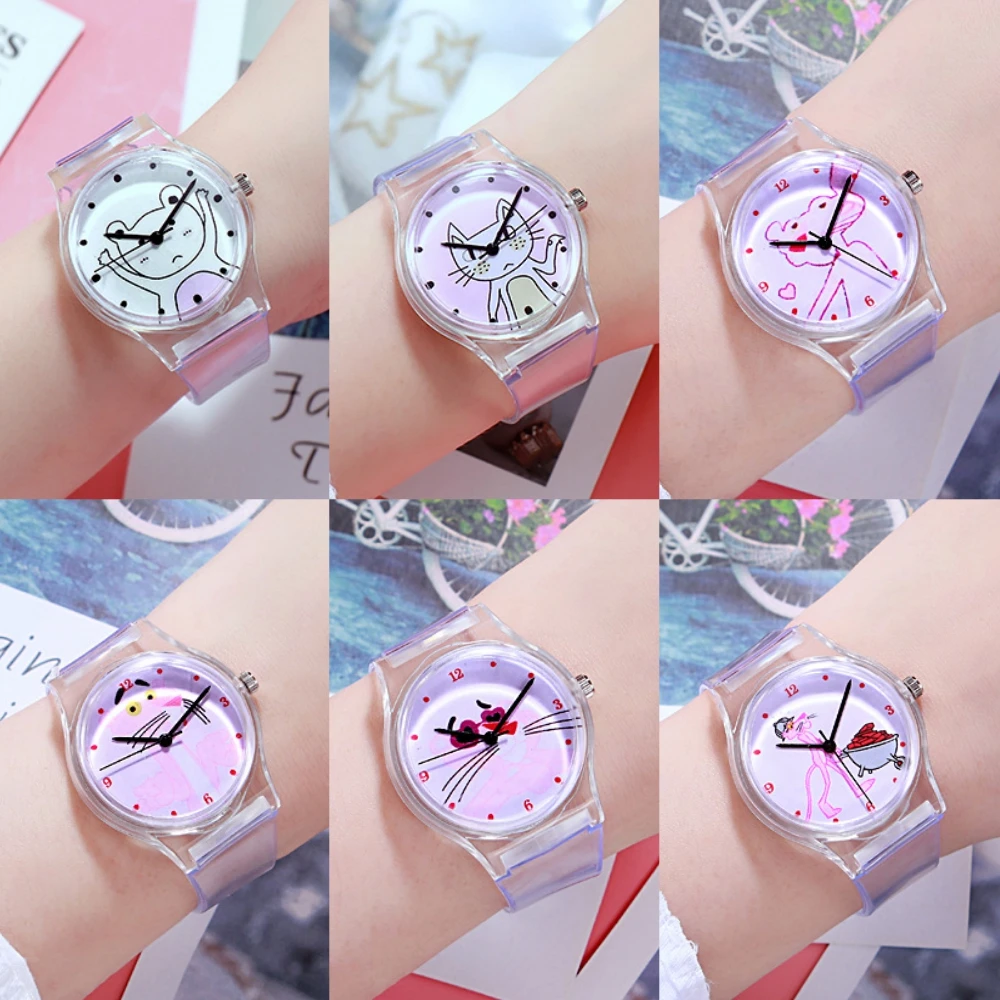 Reloj Mujer женские кварцевые часы модные прозрачные женские часы с силиконовой основой женское платье для девочек часы для детей Подарки для детей