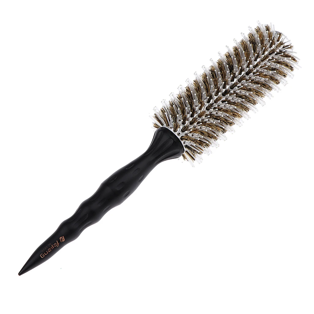 Salon Round Barrel Hair Brush with Bristle For Blow Drying, Curling & Straightening Hairbrush