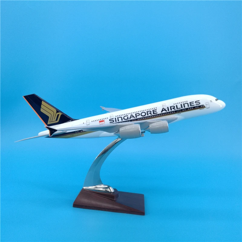 1:200 масштаб 36 см самолет Сингапур авиалиний Airbus A380 авиакомпания Модель литья под давлением пластиковая Смола самолет для сбора украшения