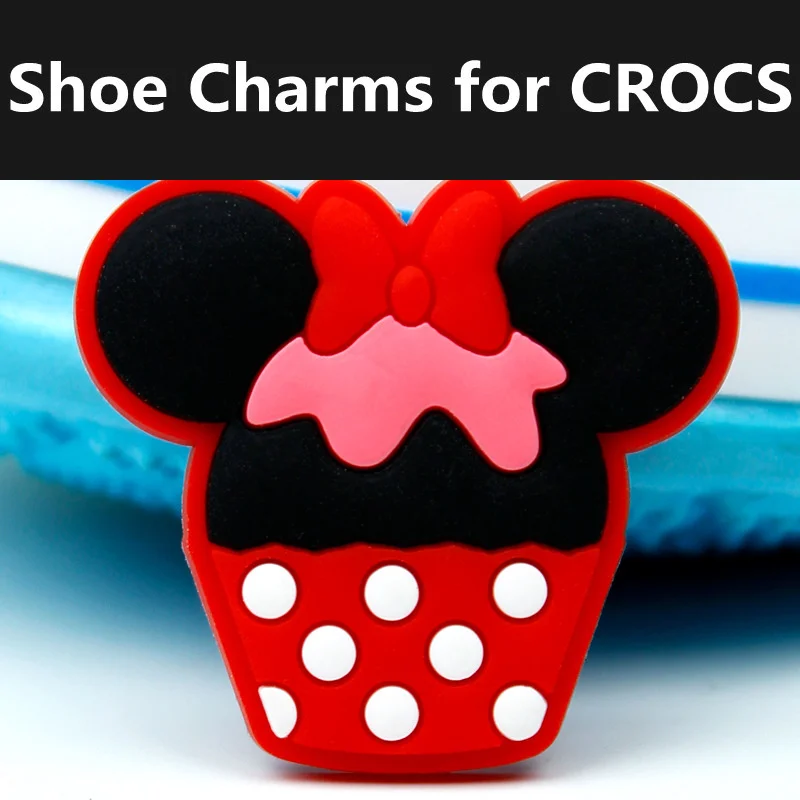 Disney Cartoon Animal Croc Charms Accessories Mickey Mouse PVC Shoe Decoration Elegance for Women Boys Friends Kids Gifts Badges