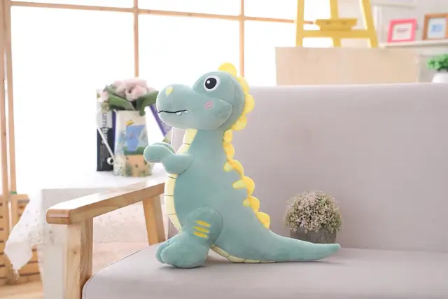 Dropshipping 70/90CM Giant Cute Stuffed Down Cotton Dinosaur Plush Toys Cartoon Tyrannosaurus Rex Dolls for Children Kids Gifts