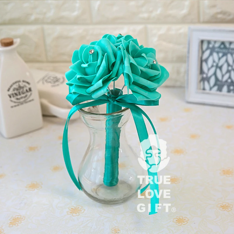 2019 красивый маленький свадебный букет цветок для девушки невесты небольшой из