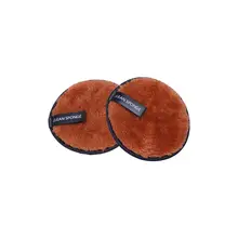 4 шт женские моющиеся Порошковые спонжи пушистые очищающие подушечки для лица для снятия макияжа девушек