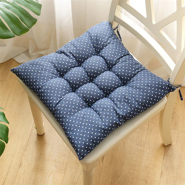 1 Piece Square Cushion Cotton Linen Chair Back Cuhsion Dual-use Type Office Thick Cushion Washable Household Products 30-50cm chair cushions indoor Cushions