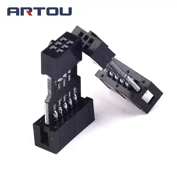 

5PCS 10 Pin to 6 Pin Adapter Board for AVRISP MKII USBASP STK500 High Quality