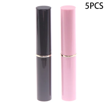 

5pcs Empty Cosmetic Containers Empty Lip Gloss Tubes Lipstick Jars Balm Lip Gloss Tube Cap Container Travel Makeup Tools