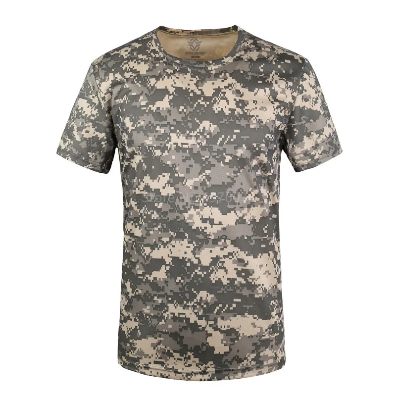 Мужская Летняя Военная форма с круглым вырезом, 3d-принт, сетка питона, сухая тактическая футболка, камуфляж, дышащие, для верховой езды, армейские футболки