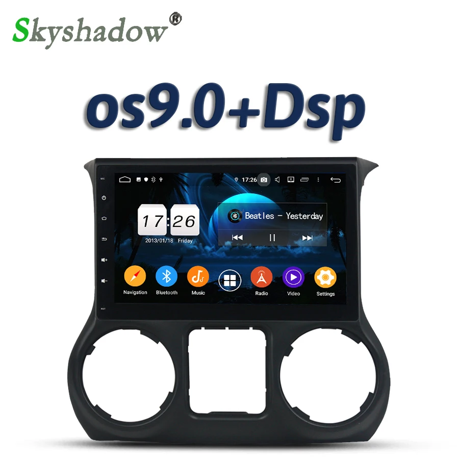 DSP IPS 10 1 &quotIPS Android 9 0 2 Гб ОЗУ 16 четырехъядерный автомобильный DVD плеер GPS карта RDS