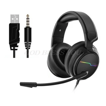

Adjustable Gaming Headset with Mic 7.1 Surround Sound Headphones for Laptops