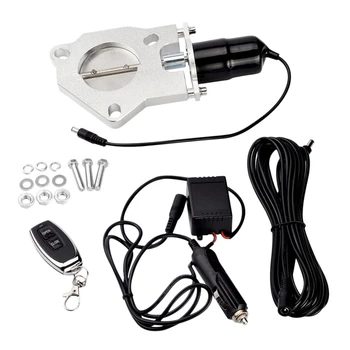 

TOP -2.5inch Stainless Steel Headers Y pipe Electric Exhaust Cutout Cut Out Kit with Electronic Remote Control Switch
