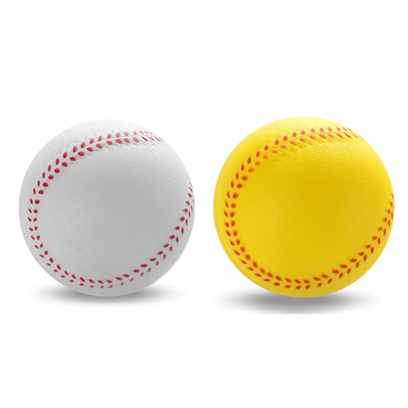 Balight 1pcs White Safety Kid Baseball Base Ball Practice Trainning PU Chlid Softball Balls Sport Team Game