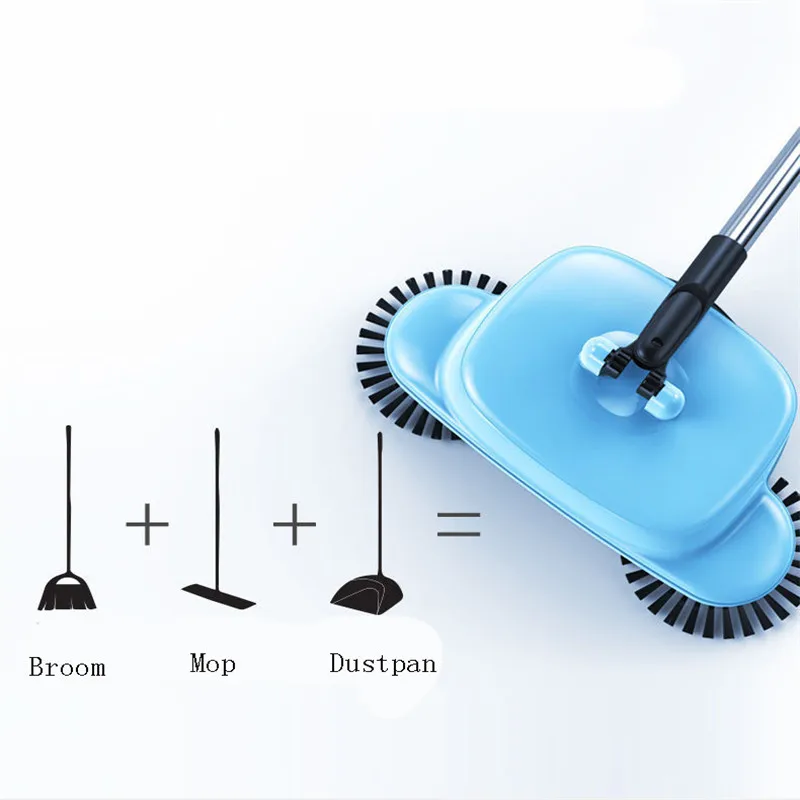 Ручная уборочная машина набор бытовой автоматический ручной толкатель метла профессиональный пылесос подметальный робот 3в1 щетка для пола