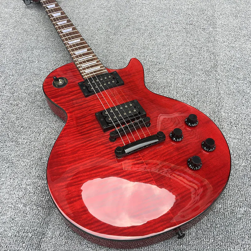 

2019 High quality China electric guitar, Mahogany body With Flamed Maple Top,Custom electric guitar, free shipping