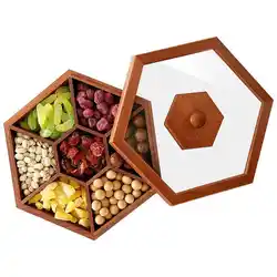 Деревянная коробка для конфет снеки их сухофруктов Настольный ящик из твердой древесины коробка для свадебного подарка