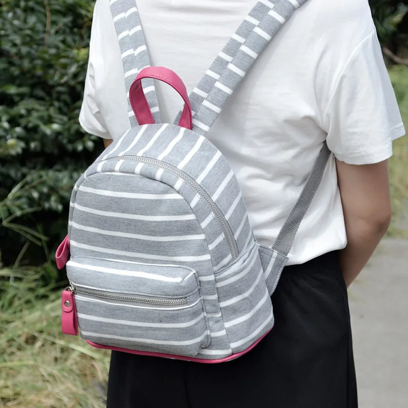LILY QUEEN полосатый рюкзак женская школьная сумка для подростков Повседневный Легкий рюкзак женская сумка на молнии