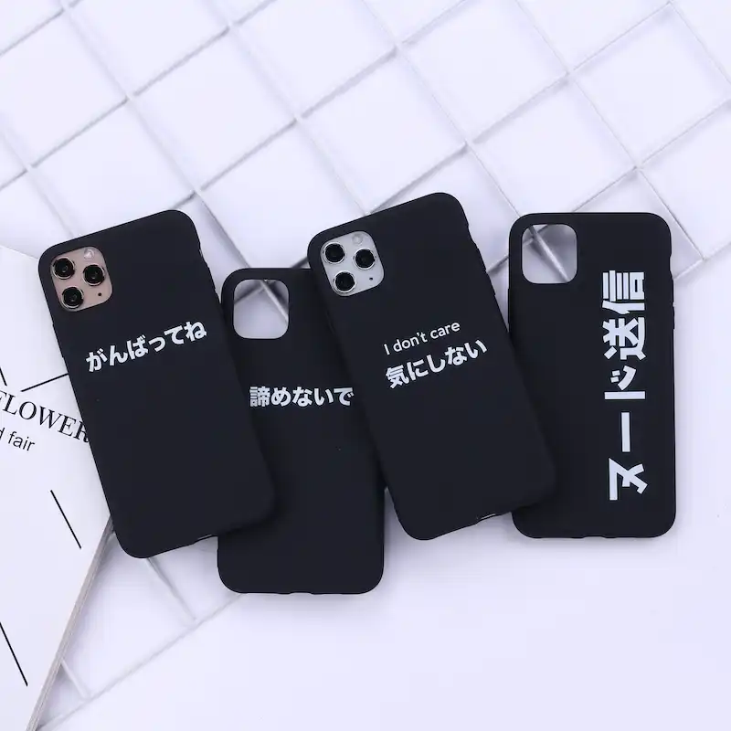 日本の原宿マンガコミック電話カバーiphone 11 12pro X Xs Xr最大7 8 7プラス8プラスソフトシリコンケースfundas Phone Case Covers Aliexpress