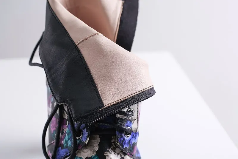 MORAZORA New arrive quality printed women boots winter autumn boots high heel fashion platform ankle boots women shoes