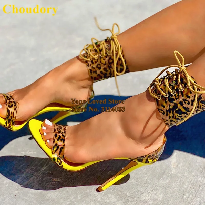 neon gladiator sandals