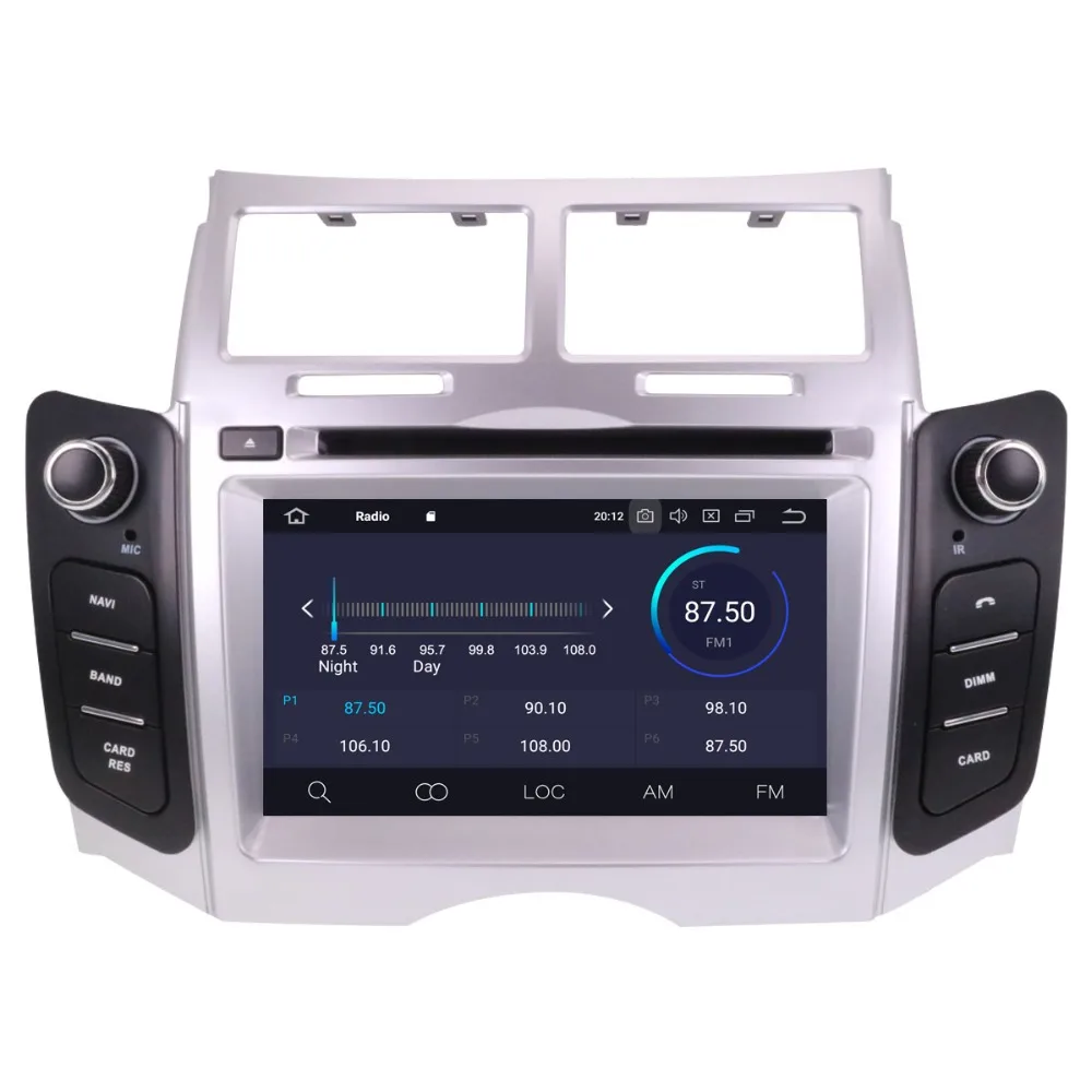 Android 10,0 Автомобильный DVD стерео мультимедиа головное устройство для TOYOTA YARIS 2005-2011 Авто ПК радио gps навигация Видео Аудио автомобиль gps navi