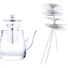 TEAPOT-FILTERS Glass Stainless-Steel 5pcs Nozzle Tea-Leaf Spice Single