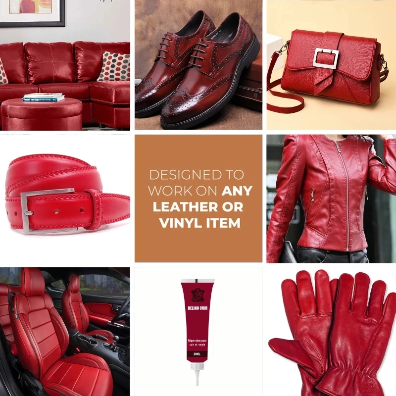 20ml Leather Repair Gel Color Repair Home Car Seat Leather Complementary Refurbishing Cream Paste Cleaner