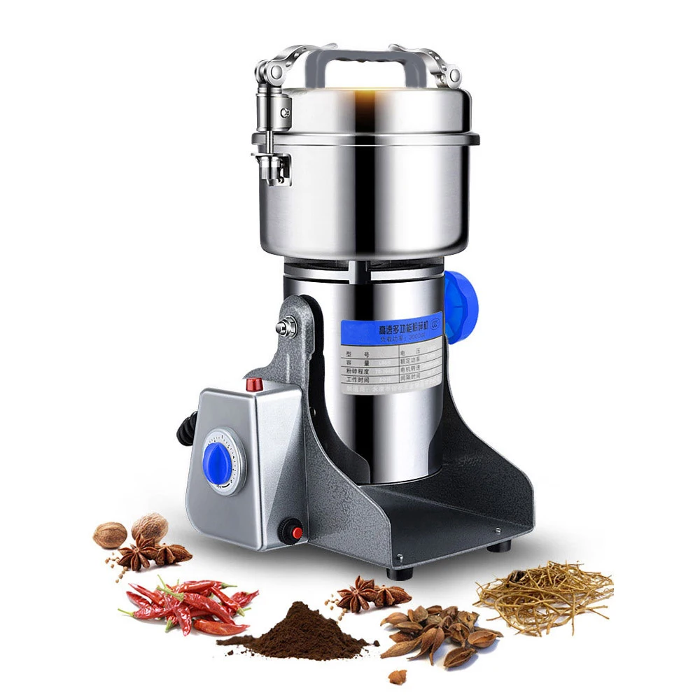 Spice Coffee Grinder Food Herbal Crusher 800g Swing Type Grains High Speed Intelligent Spices Beans Crusher Coffee Grinder 6