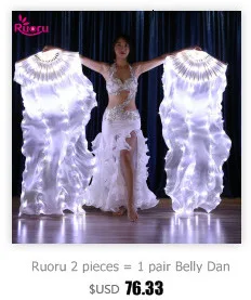 Ruoru Women Kids Girls Belly Dance Isis Wings Gold Belly Dance Wings Bellydance Costume Egyptian Oriental Dance Without Sticks