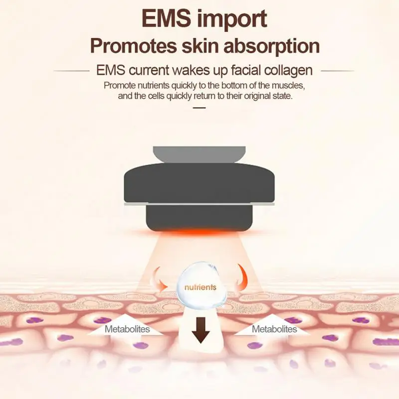Устройство для массажа лица домашняя подтяжка кожи EMS лифтинг удаление морщин Блокировка пор