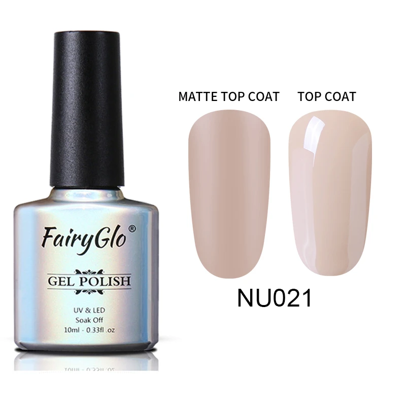 FairyGlo 10 мл Матовый верхний слой фиолетового цвета из серии, гель, лак для ногтей, био-Гели Soak Off Гель Лаки полу Перманентный лак для ногтей лак - Цвет: NU021