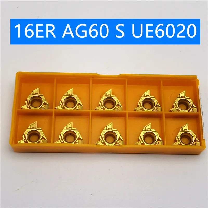 10 шт. MMT16ER AG60 S UE6020 MMT 16ER высокая твердость пресс резьбонарезной станок с ЧПУ для резки и шлифовки деталей