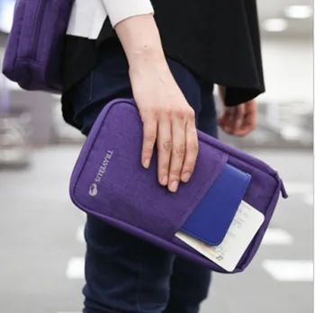 

Creative Korean passport bag multi function document bag travel storage card bag wallet passport folder