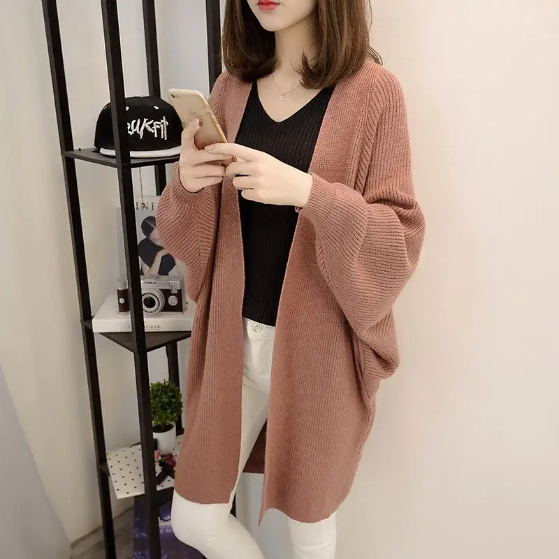 

Women Long Cardigans 2019 Autumn Winter Stitch Poncho Knitting Sweater Female Over sized Shawl Cape Jacket Coat Trench Parkas 79