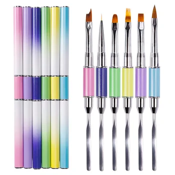 

Manicure tool nail two-color line drawing pen tie-dye painted line drawing pen color pen dual-use light liao pen