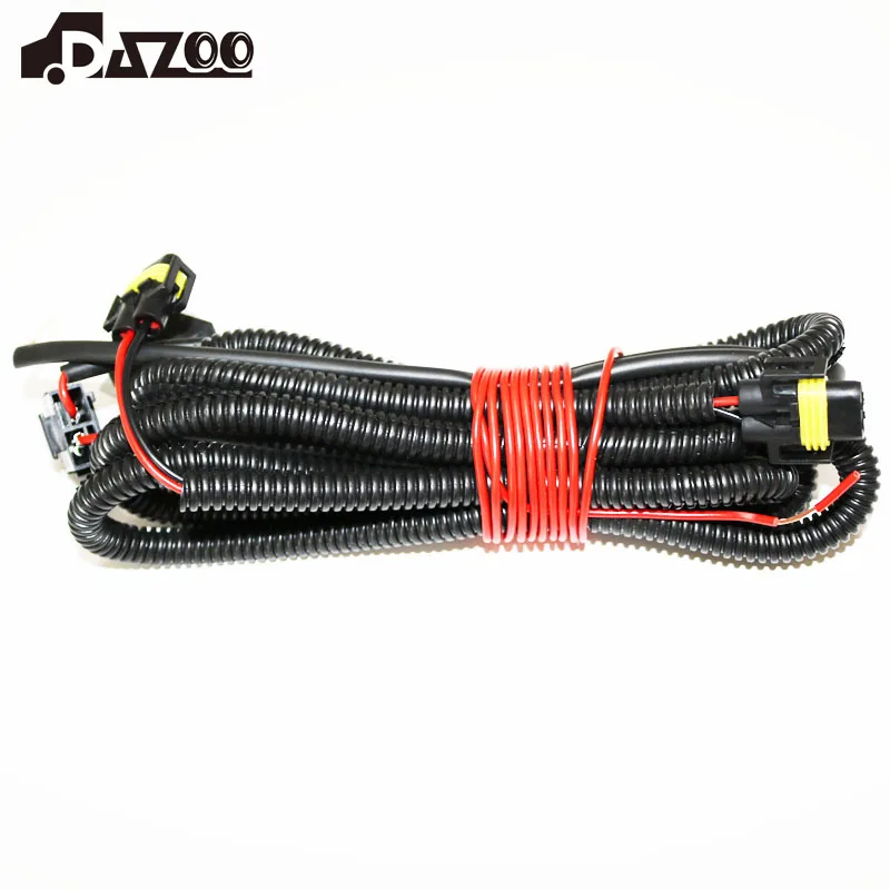 For VW New Polo Golf Jetta MK5 MK6 Skoda Octavia Fog Light Lamp Wires Harness Cable With Fuse Car Accessories