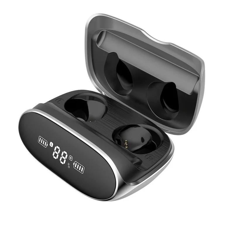 TWS Wireless Headset In Ear Metal Texture Stereo Bluetooth Headphone Sports Sweat Proof Earphone