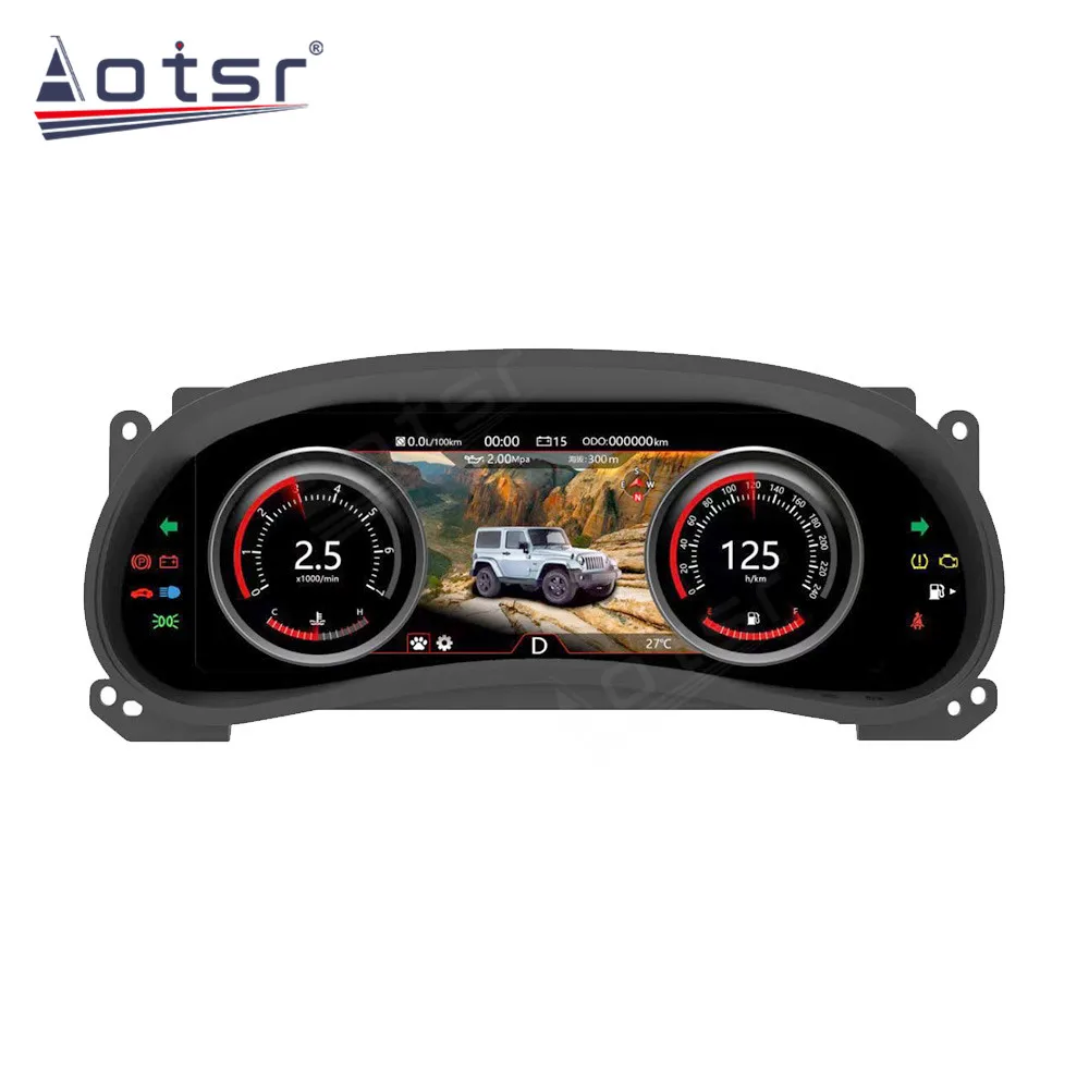 US $937.99 123 Inch Car LCD Dashboard For Jeep Wrangler 3 JK 20102017 Car LCD Instrument Panel Modified And Upgraded LCD Multifunctional